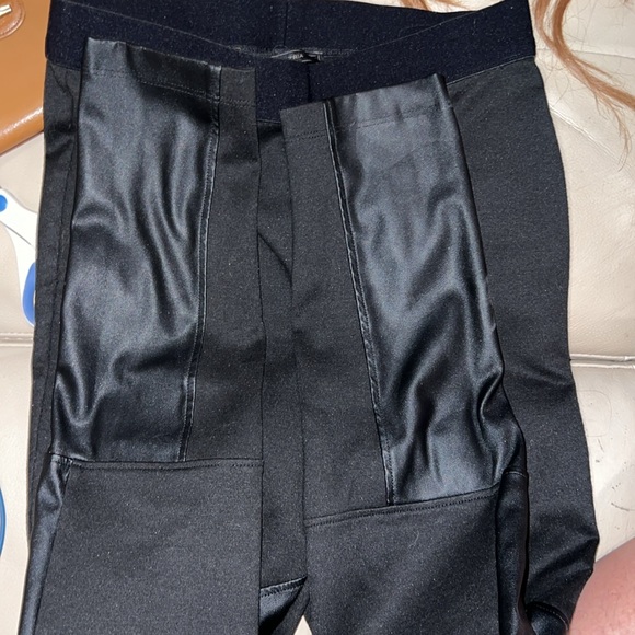 BCBG Faux Leather stretch leggings. - Picture 5 of 5